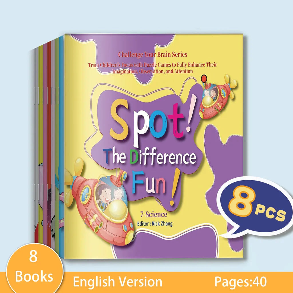 Spot The Difference Fun, 8 Book Set
