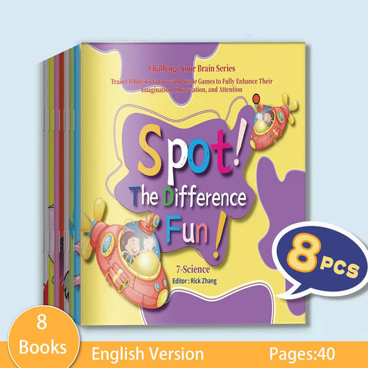 Spot The Difference Fun, 8 Book Set