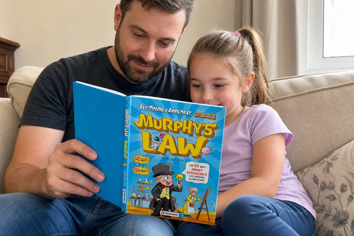 Parent and child reading together